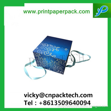 Customized Ribbon Foldable Jewelry / Chocolate/ Cosmetic/Candy Cardboard Christmas Gift Box